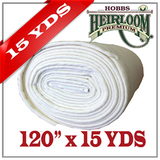 PRE ORDER - Hobbs Heirloom 80/20 Batting - 120" x 13.7 m (15yds) - Regular Price $314.99