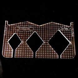 PRE ORDER - Diamond Set by Sue Patten - Longarm Machine Quilting Ruler 1/4" - Closes April 30