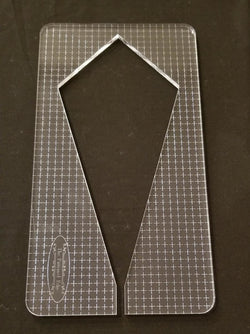 PRE ORDER - 8.5" Elongated Diamond by Sue Patten - Longarm Machine Quilting Ruler 1/4" - Closes April 30