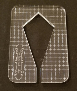PRE ORDER - 3" Elongated Diamond by Sue Patten - Longarm Machine Quilting Ruler 1/4" - Closes April 30