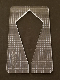 PRE ORDER - 6" Elongated Diamond by Sue Patten - Longarm Machine Quilting Ruler 1/4" - Closes April 30