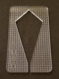 PRE ORDER - 6" Elongated Diamond by Sue Patten - Longarm Machine Quilting Ruler 1/4" - Closes April 30