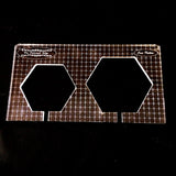 PRE ORDER - Hexagon Set by Sue Patten - Longarm Machine Quilting Ruler 1/4" - Closes April 30