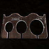 PRE ORDER - Oval Set by Sue Patten - Longarm Machine Quilting Ruler 1/4" - Closes April 30