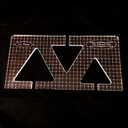 PRE ORDER - Triangle Set by Sue Patten - Domestic Machine Quilting Ruler 1/8" - Closes April 30