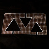 PRE ORDER - Triangle Set by Sue Patten - Longarm Machine Quilting Ruler 1/4" - Closes April 30