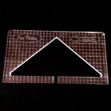 PRE ORDER - Wide Base Triangle by Sue Patten - Domestic Machine Quilting Ruler 1/8" - Closes April 30
